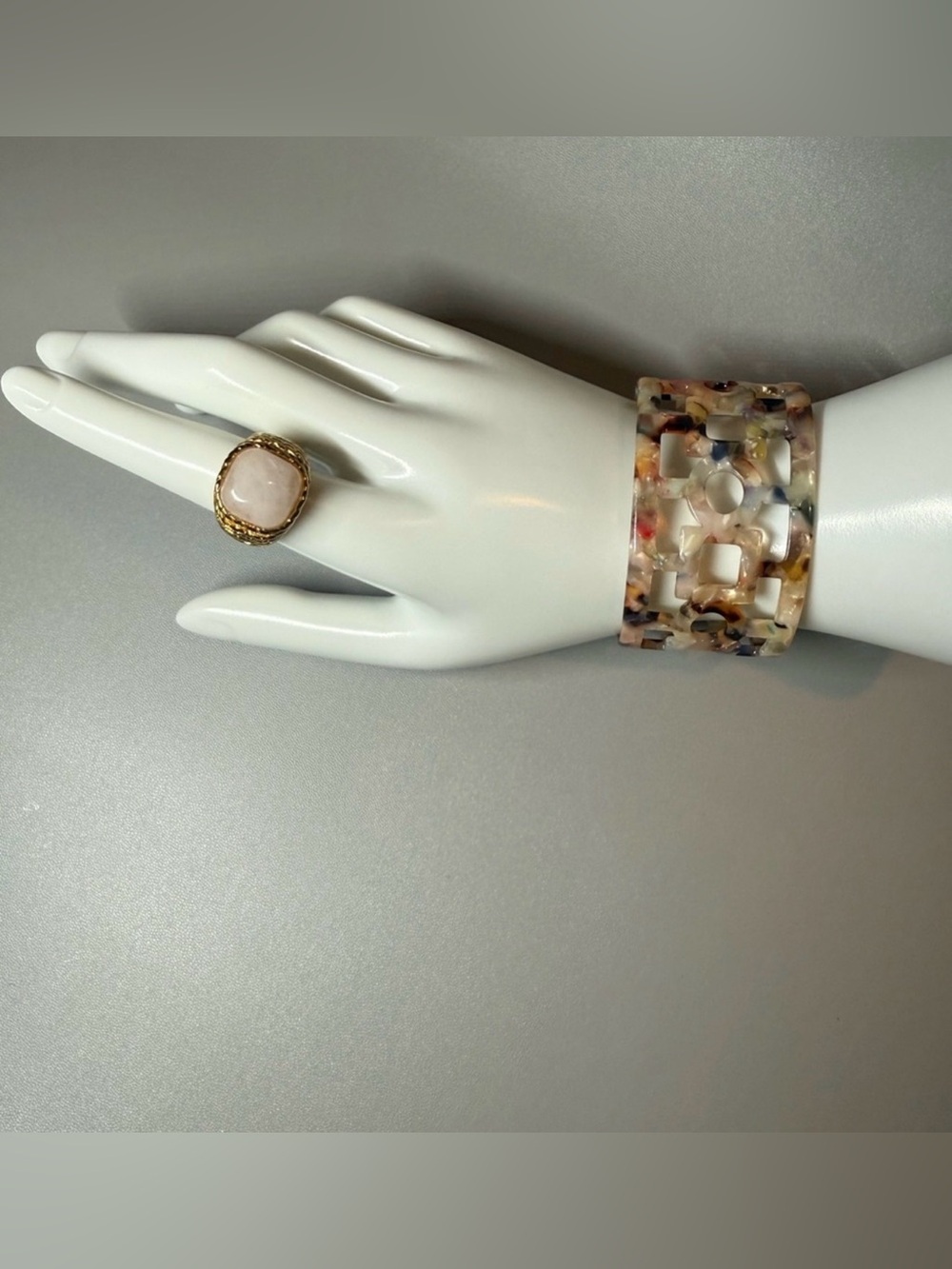 Multicolor Stone Statement Cuff